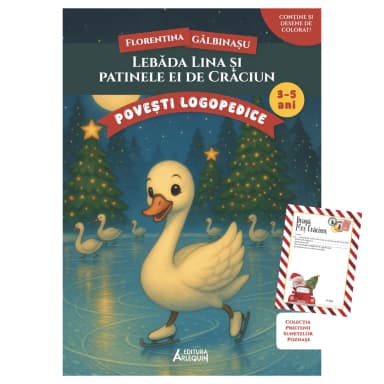 Lebada Lina si patinele ei de Craciun – poveste logopedica + Scrisoare pentru Mos Craciun