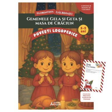 Gemenele Gela si Geta si masa de Craciun – poveste logopedica + Scrisoare pentru Mos Craciun