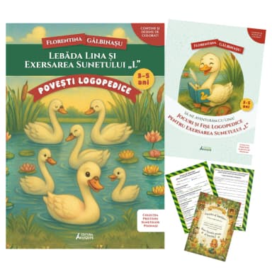 Pachet Lebada Lina si exersarea sunetului „L”. Prietenii Sunetelor Poznase