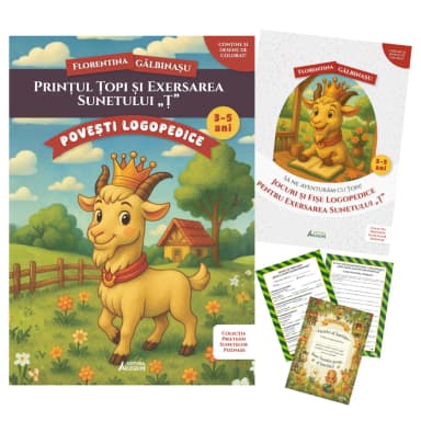 Pachet Printul Țopi si exersarea sunetului „Ț”. Prietenii Sunetelor Poznase