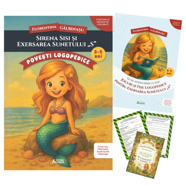 Pachet Sirena Sisi si exersarea sunetului „S”. Prietenii Sunetelor Poznase