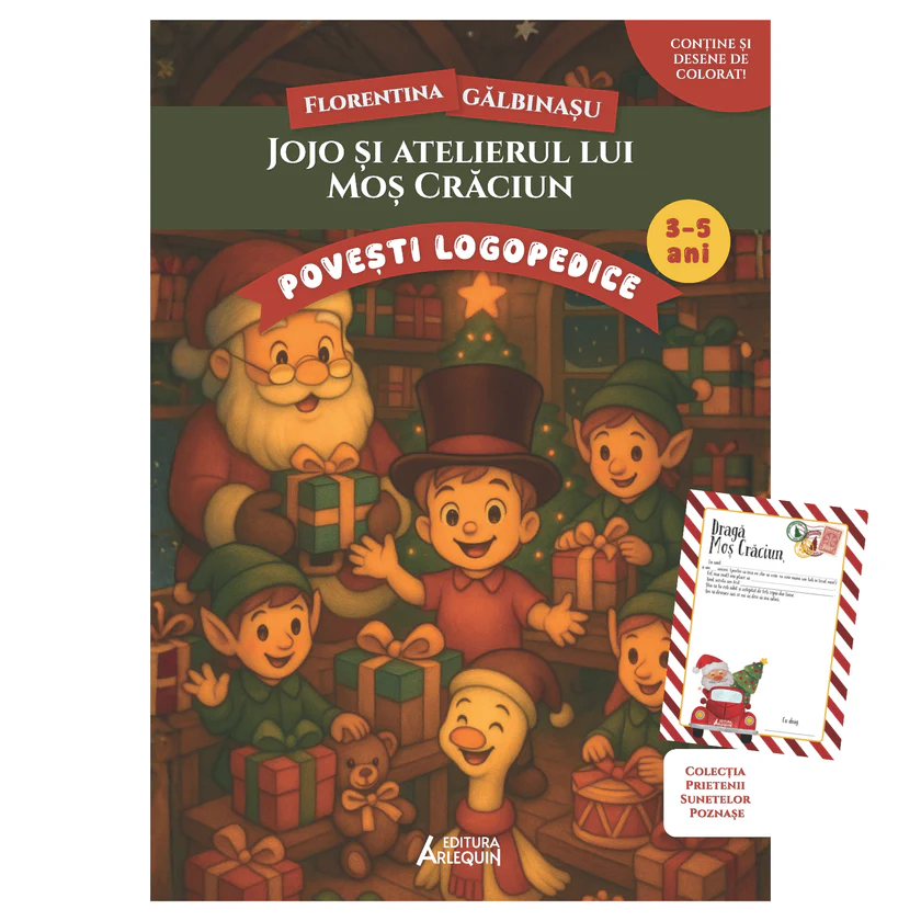 Jojo si atelierul lui Mos Craciun – poveste logopedica + Scrisoare pentru Mos Craciun